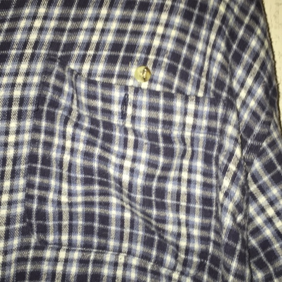 Oversized Blue & white Flannel - Picture 6 of 7